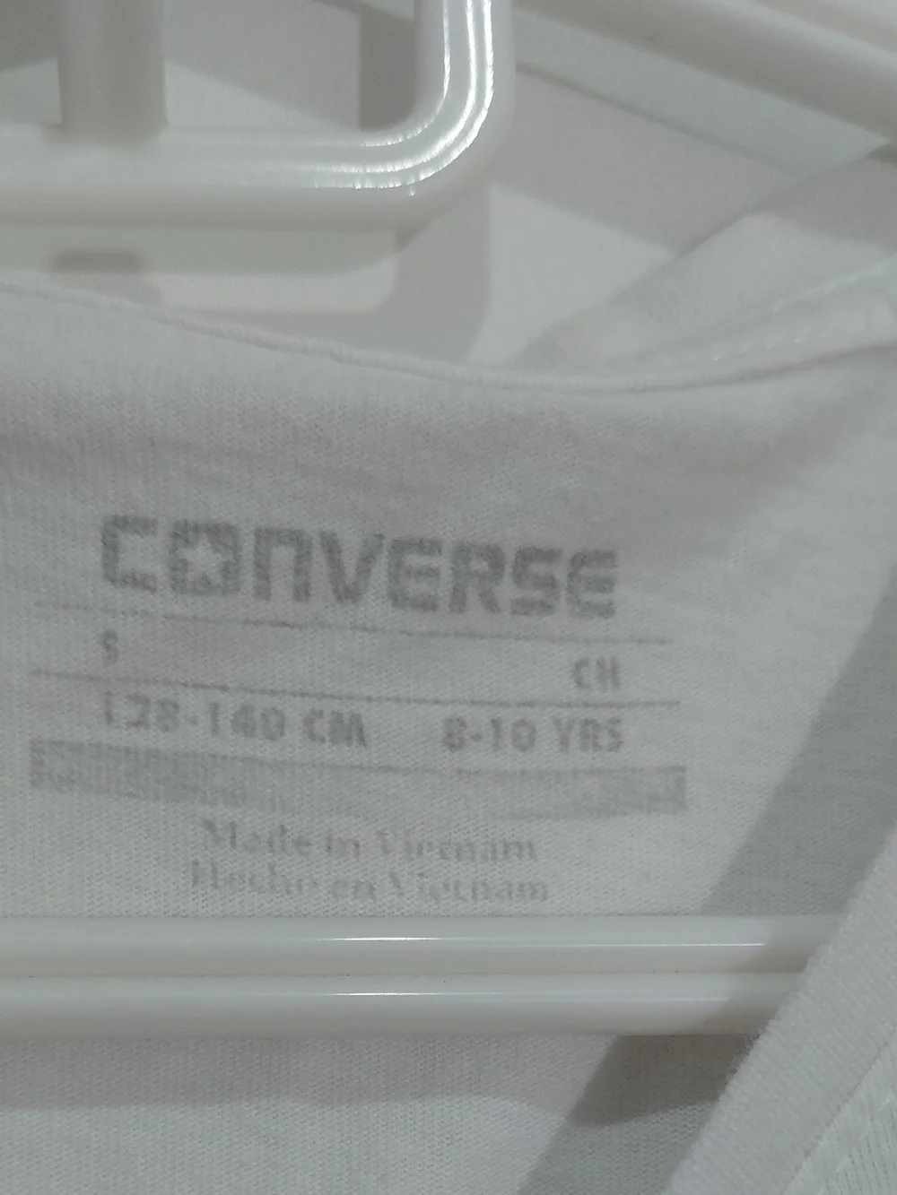 Converse White Tee with Blue All Star Emblem